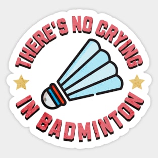 Funny Badminton Sticker